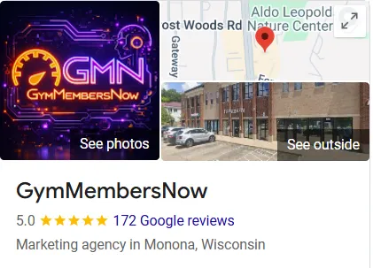 Google Business profile screenshot showing 5.0 star rating